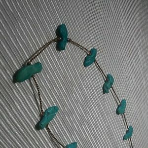 TURQUOISE BIRDS FLYING ON SILK...NWT